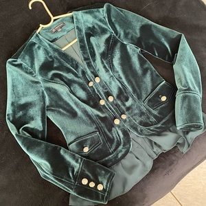 ✨INC velvet jacket- GREEN✨